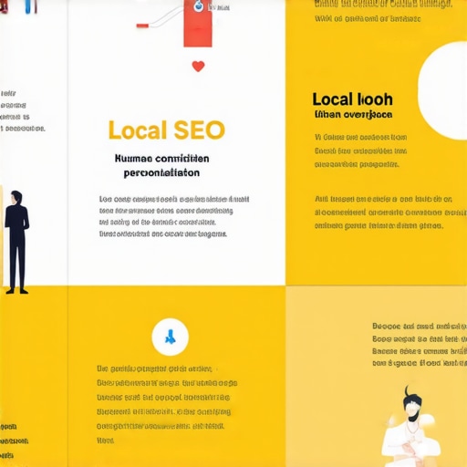 AI and Human Collaboration in Local SEO 2025 Infographic showing AI tools, human oversight, personalization, and privacy in local SEO