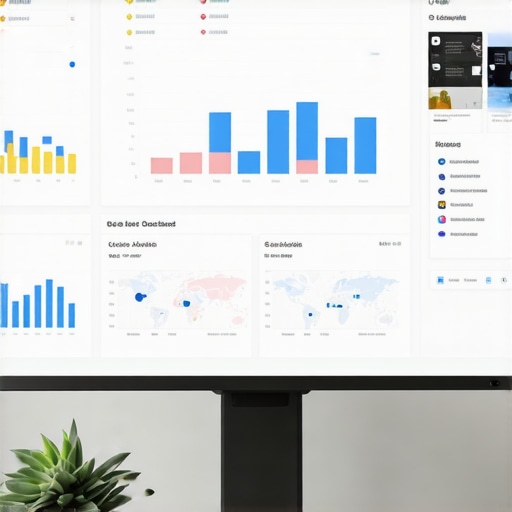 A detailed dashboard showing local SEO metrics, maps, and analytics data.