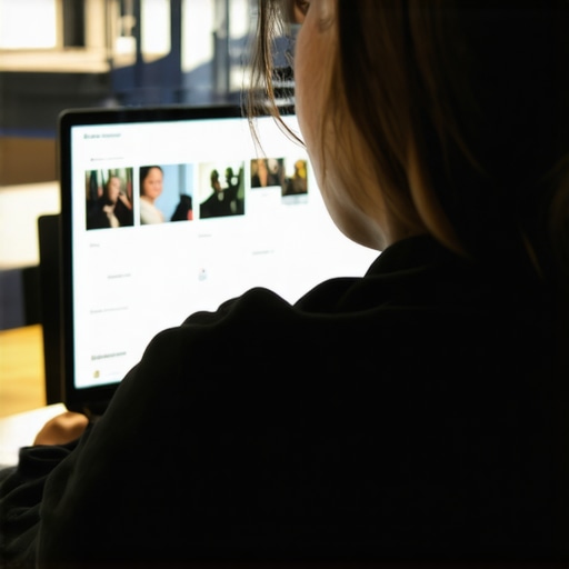 Person editing Google Business Profile on a computer screen