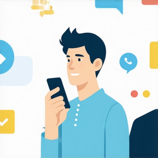 Person using voice search on smartphone to find local businesses.