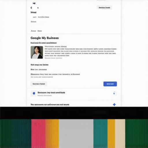 A screenshot showing a local business Google My Business profile with complete info, photos, and reviews.