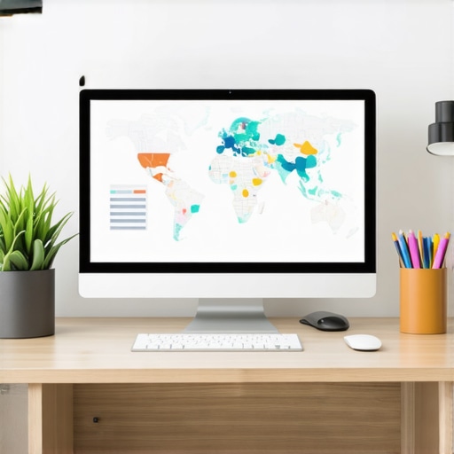 A person analyzing local SEO strategies on a laptop with charts and checklists.