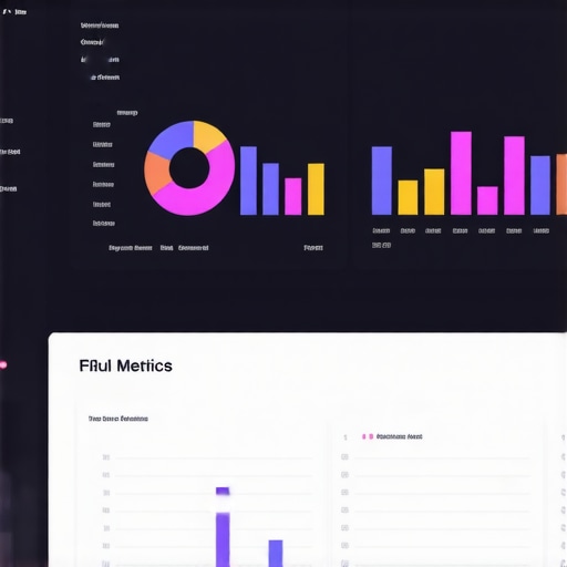 A modern dashboard displaying local SEO metrics including citations, reviews, and ranking data, with colorful graphs and charts.
