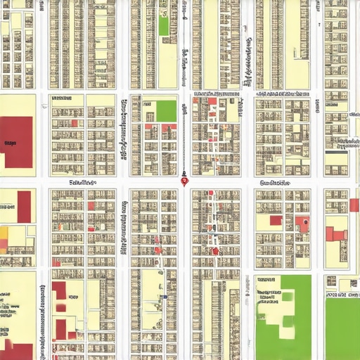 Advanced Hyper-Local Search Density Mapping Visualization of hyper-local SEO ranking signals and neighborhood mapping density.