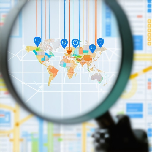 Advanced Local SEO Entity Signal Analysis Visual representation of local SEO entity signals and map pack ranking factors