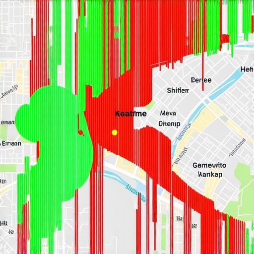 Advanced Local SEO Ranking Heatmap Display A visual heatmap tool showing geographic ranking strength for local search terms.