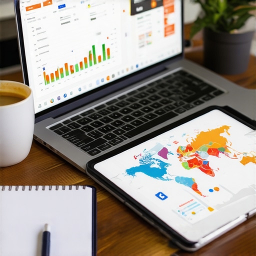 A workspace showing advanced local SEO tools and map optimization data.