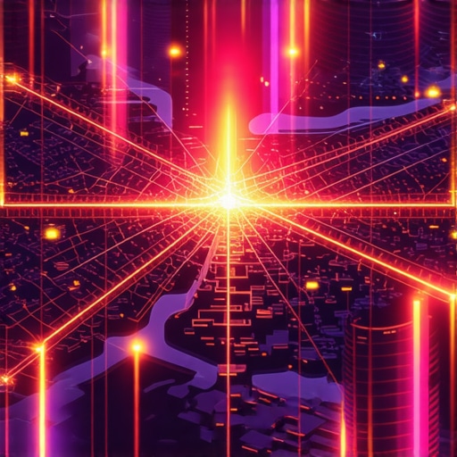 Advanced Local Search Heat Map Analysis A digital 3D map showing proximity and authority signals for local SEO in 2025.