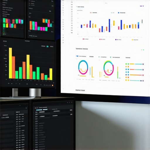 Close-up of a digital marketing dashboard showing local map ranking data and competitive analysis tools.