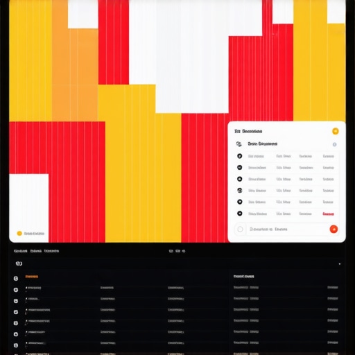 Analyzing Local Search Proximity and Heatmaps A modern digital screen displaying map pins, proximity circles, and local search heatmaps for business optimization.