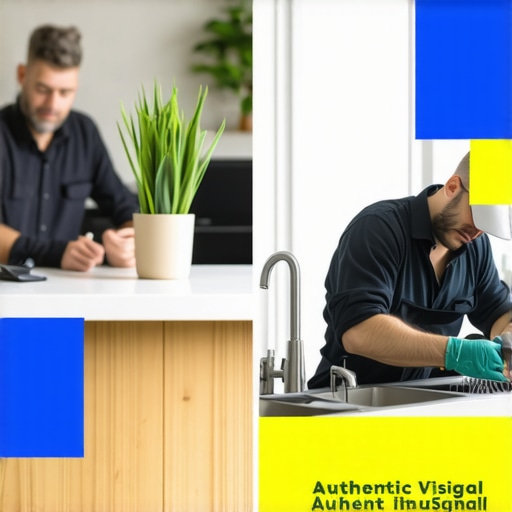 A comparison showing how real job-site photos outperform stock images for local SEO rankings.