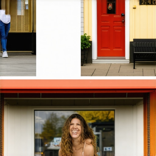 Comparison between real local business photos and generic stock images for Google Business Profile optimization.
