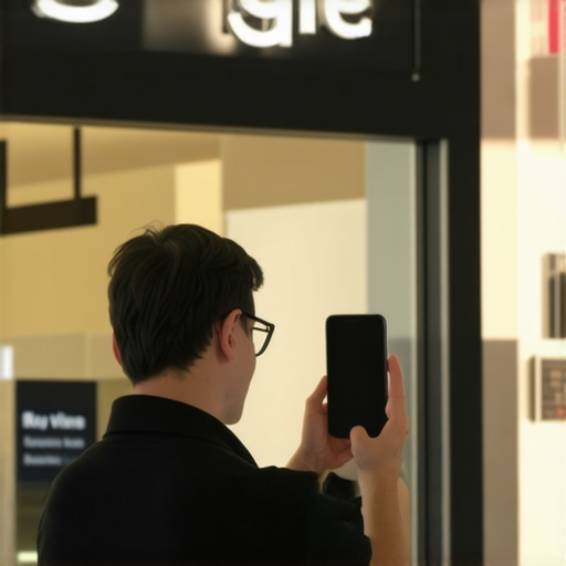 A person recording their business storefront and equipment for instant Google verification.