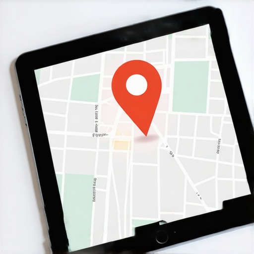Clean Digital Map Pin for Local SEO Audit Minimalist digital map showing one clear business location pin for local SEO success