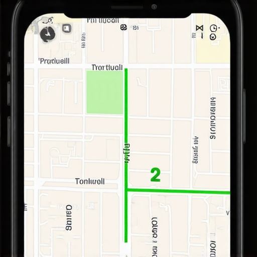 A smartphone screen displaying a local maps SEO geogrid rank tracking tool showing top three positions.