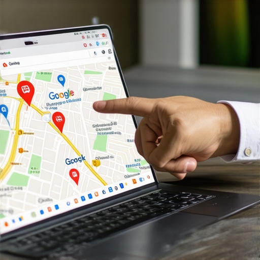 SEO professional analyzing local map pack results