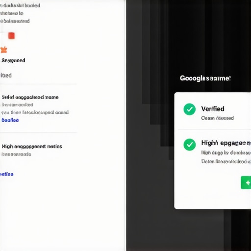 Comparison of a suspended keyword-stuffed business profile and a healthy brand-focused profile