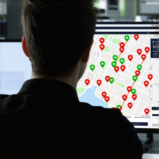 A visual representation of local SEO grid tracking showing business ranking density across a city.