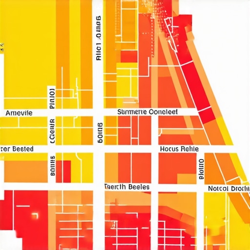 Visualization of local SEO proximity rankings in 2025