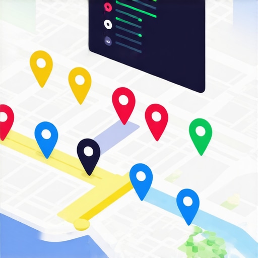 Local Search Ranking Grid Visual A visual representation of a local SEO grid tracker showing ranking positions across a city map.