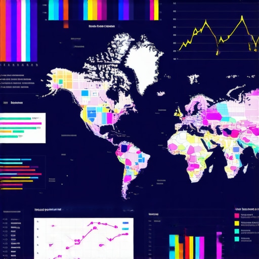 Local search ranking analytics dashboard An analytical dashboard displaying localized map ranking metrics and user engagement charts.