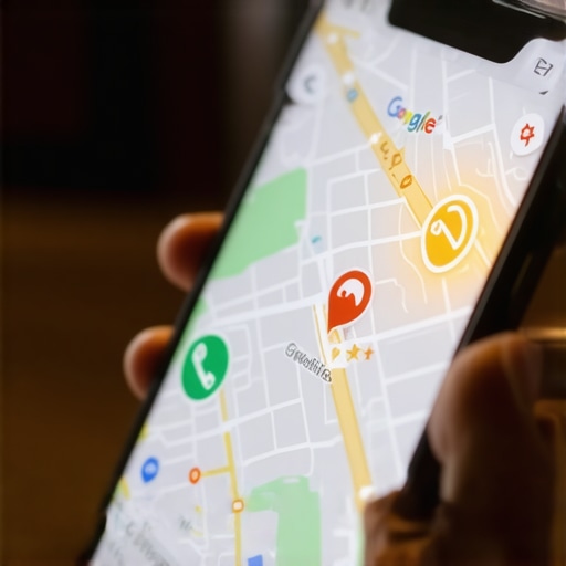 Mobile Engagement Signals in Local SEO A smartphone showing high user engagement on a local business map listing.