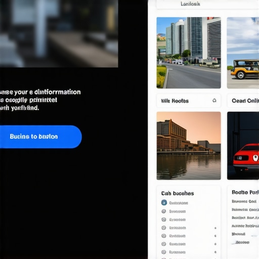 A comparison between a poorly designed mobile site and an optimized local business profile.