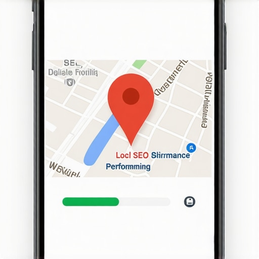 Smartphone showing fast loading local website to boost Google Maps ranking