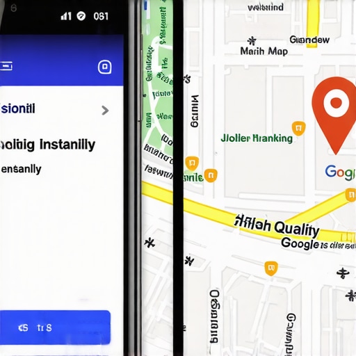 An illustration showing the direct connection between mobile site speed and high Google Maps rankings.