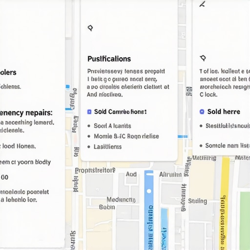 Modern Local SEO Search Justifications Close up of Google Maps justifications on a mobile device