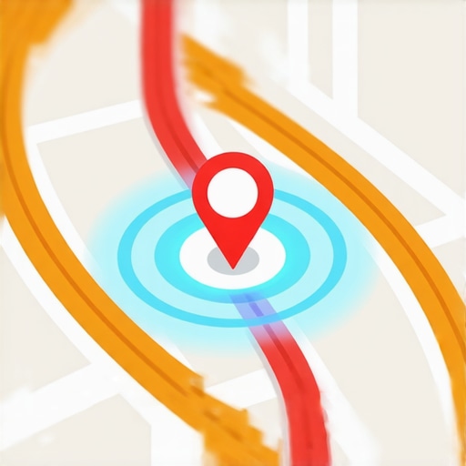 Modern Maps SEO and Traffic Data Integration A digital map illustrating how traffic patterns affect local search proximity rankings.