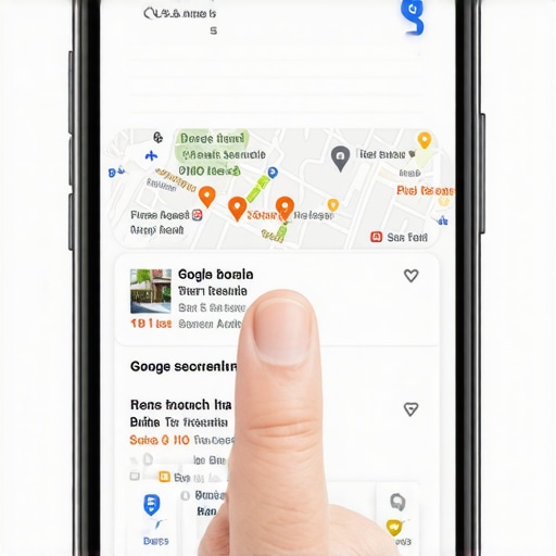 Local business appearing in the Google Maps Pack on a smartphone