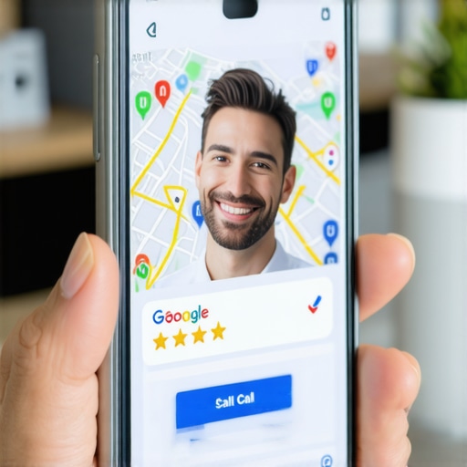 High-converting local business profile on a smartphone.