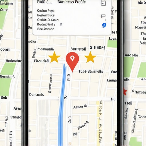 A smartphone screen showing an optimized Google Business Profile with categories and high ratings.