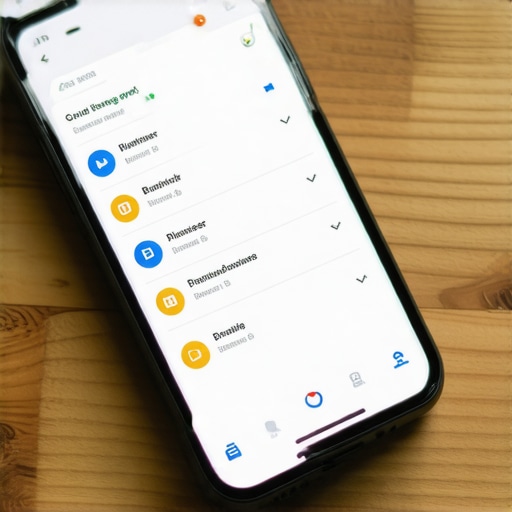 A clean and simplified Google Business Profile dashboard on a mobile screen focusing on key local ranking signals