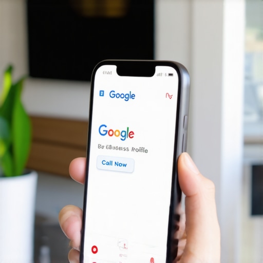 Smartphone screen showing a high-engagement Google Business local update post with a call-to-action button.