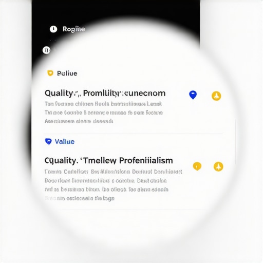 Screenshot showing Google Business Profile review attributes and sentiment analysis tags.