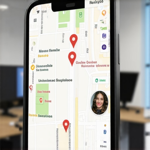 A smartphone showing a Google Business Profile in the local map pack.