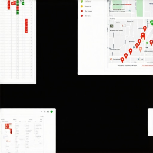 Comparison between manual spreadsheet tracking and optimized local SEO dashboard for multiple business locations.