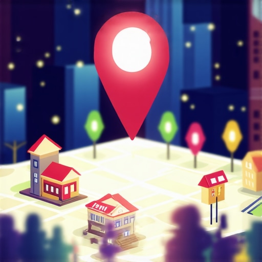 Illustration showing how local community connections outrank global authority in map search.