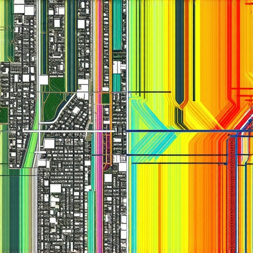 A detailed map showing the intersection of local search intent and business authority data.