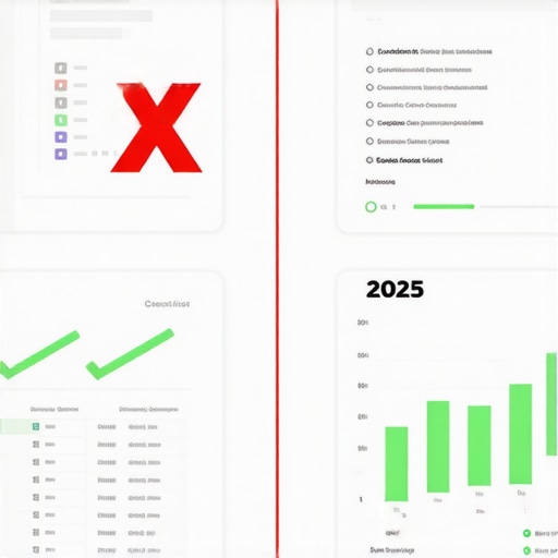 Streamlined vs Cluttered Local SEO Checklist Comparison 2025 A comparison showing a streamlined local SEO strategy for 2025 versus an outdated, messy checklist.