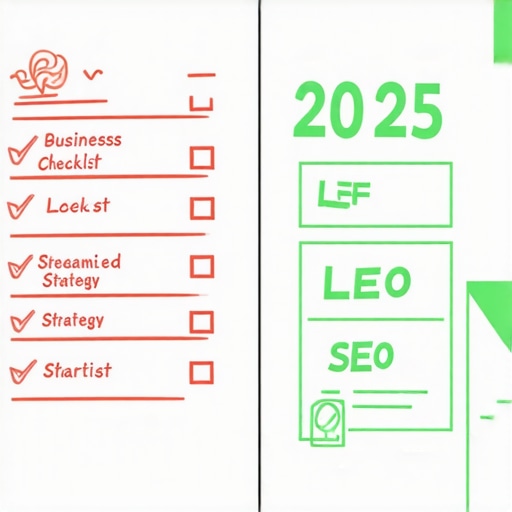 Streamlining Your 2025 Local SEO Tasks Comparison between a cluttered outdated checklist and a streamlined 2025 local SEO strategy