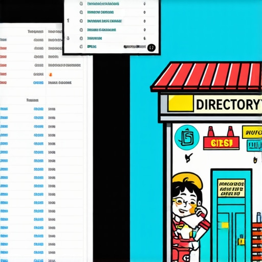 A comparison of directory citations and a physical business storefront representing real-world local authority.
