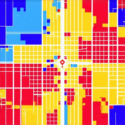 Visualizing Drive-Time Proximity for Local Search An SEO heatmap illustrating how search rankings change based on traffic and drive-time proximity.
