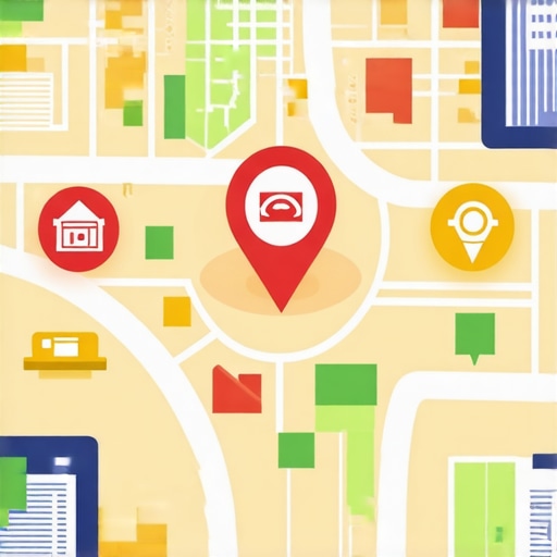 Visualizing Local Entity Authority in 2025 A map showing local SEO entity signals expanding a business ranking radius beyond its physical location.