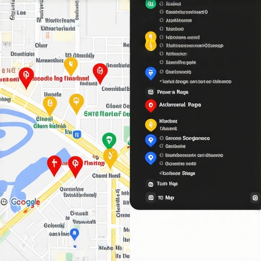 Comparison of low visibility versus high ranking in local map search results